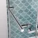 Oakham 1700 Space Saving Shower Bath & 6mm Easy Clean Screen with Rail - Left Handed