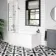 P Shaped 1500 Shower Bath with Front Panel & 6mm Easy Clean Screen with Rail - Left Handed