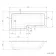 L Shaped 1700 Shower Bath & 4mm Fixed Screen with Rail - Left Handed