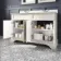 Lucia Chalk White Double Vanity with Marble Top & Undermount Basins 1200mm