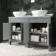 Bermuda Dove Grey Vanity with Marble Top & Oval Counter Top Basin 1200mm