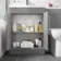 Avon Stone Grey Combination Vanity Basin and Aruba Toilet 1100mm - Left Handed
