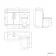Avon Stone Grey Combination Vanity Basin and Aruba Toilet 1100mm - Left Handed