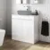 Trent Gloss White Cabinet with Marble Top 800mm - Excludes Counter Top Basin