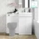 Trent Gloss White Basin Vanity and Back To Wall Unit 1000mm