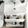 Trent Gloss White Combination Basin Drawer and Aruba Toilet 1100mm