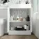 Trent Gloss White Combination Vanity Basin and Aruba Toilet 1100mm - Right Handed