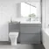 Trent Stone Grey Combination Basin Drawer and Atlanta Toilet 1300mm