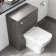 Charcoal Elm Back To Wall Unit and Atlanta Toilet