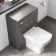 Harper Charcoal Elm Combination Vanity Basin and Atlanta Toilet 1200mm