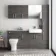 Harper Charcoal Elm Combination Vanity Basin with Marble Top & Atlanta Toilet 1500mm