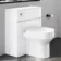 Foster Gloss White Back To Wall Unit and Denver Toilet