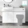 Foster Gloss White Basin Vanity with Marble Top & Back To Wall Unit 1200mm