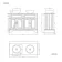 Lucia Inky Blue Double Vanity with Oak Effect Top & Round Counter Top Basin 1200mm