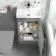 Avon Stone Grey Basin Vanity and Back To Wall Unit 950mm