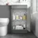 Avon Stone Grey Combination Vanity Basin and Miami Toilet 950mm