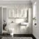 Monaco Chalk White Combination Vanity Basin with Marble Top and Seattle Toilet 1500mm