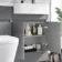 Foster Stone Grey Combination Vanity Basin and Boston Toilet 1200mm - Right Handed