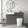 Foster Tungsten Grey Back To Wall Unit and Tucson Toilet