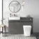 Foster Tungsten Grey Back To Wall Unit and Houston Toilet