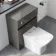 Foster Tungsten Grey Back To Wall Unit and Houston Toilet