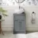 Milos Fog Grey Vanity with Mesa Basin 500mm - Chrome Handles