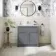 Milos Fog Grey Basin Vanity 800mm - Chrome Handles