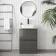 Corsica Tungsten Grey Vanity Drawer with Marble Top & Marin Basin 600mm