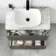 Corsica Tungsten Grey Vanity Drawer with Marble Top & Curved Counter Top Basin 800mm