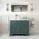 Lucia Midnight Green Vanity with Marble Top & Round Counter Top Basin 1030mm