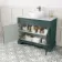 Lucia Midnight Green Vanity with Marble Top & Oval Counter Top Basin 1030mm