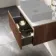 Malta Fluted Black Walnut Wall Hung Drawer Vanity with Marble Top 600mm - Excludes Counter Top Basin