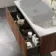 Malta Fluted Black Walnut Wall Hung Drawer Vanity with Marble Top 1000mm - Excludes Counter Top Basin