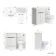 Havana Fluted Coastal White Combination Vanity Basin and Miami Toilet 1100mm - Black Accents