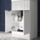 Havana Fluted Coastal White Basin Vanity and Back To Wall Toilet Unit 1000mm (Excludes Toilet) - Chrome Handles