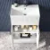 Havana Fluted Coastal White Combination Vanity Basin and Aruba Toilet 1100mm - Chrome Handles