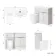 Havana Fluted Coastal White Combination Vanity Basin and Utah Comfort Height Toilet 1100mm - Chrome Handles - Right Handed