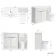 Havana Fluted Coastal White Combination Vanity Basin and Aruba Toilet 1300mm - Chrome Handles