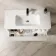 Sorrento Fluted Coastal White Wall Hung Basin Drawer Vanity 1000mm