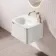 Sorrento Fluted Coastal White Wall Hung Drawer Vanity with Matt White Basin 600mm