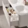 Sorrento Fluted Coastal White Wall Hung Drawer Vanity with Matt White Double Basin 1200mm