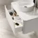 Sorrento Fluted Coastal White Wall Hung Drawer Vanity with Marble Top & Nevis Basin 800mm