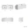 Sorrento Fluted Coastal White Double Wall Hung Drawer Vanity with Marble Top & Reno Basin 1200mm