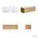 Sorrento Fluted Country Oak Wall Hung Drawer Vanity with Matt White Double Basin 1200mm