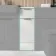 Sicily Fluted Coastal White Side Cabinet Unit 300mm - Brushed Brass Accents