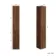 Sicily Fluted Black Walnut Floor Standing Tall Cabinet Unit 1900x300mm - Chrome Handles