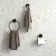 Sofia Matt Black 3 Pieces Accessory Set