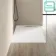 Tokyo Rectangular Matt White Slate Texture Stone Shower Tray 1200x900mm