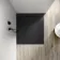 Tokyo Rectangular Matt Black Slate Texture Stone Shower Tray 1100x800mm