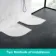 Berlin Quadrant Matt White Slate Effect SMC Composite Shower Tray 800x800mm